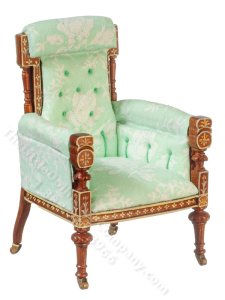(image for) Dollhouse Miniature Arm Chair French 18th C