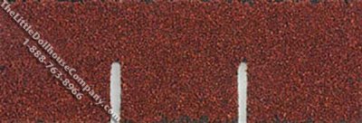 (image for) Dollhouse Scale Model Red Square Asphalt Shingles