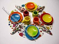 (image for) Miniature Neon Dining Set By Barb for Dollhouses