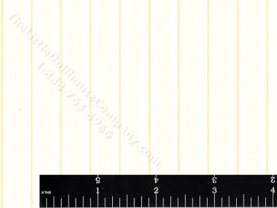 (image for) Yellow Stripe Miniature Wallpaper for Dollhouses