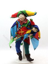 (image for) Miniature Handcrafted Vintage Medieval Silly Jester
