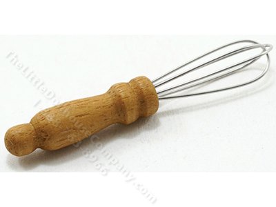 (image for) Miniature Wooden Whisk for Dollhouses
