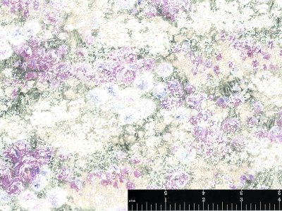 (image for) Textured Purple Flower Field Miniature Wallpaper for Dollhouses