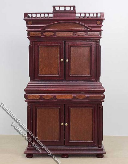 (image for) Miniature Mahogany Cabinet for Dollhouses