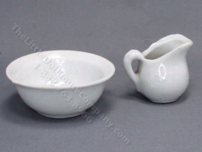 (image for) Miniature Pitcher And Large Bowl For Dollhouses