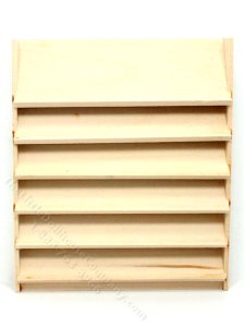 (image for) Miniature Unfinished Magazine Rack for Dollhouses