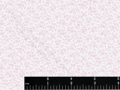 (image for) Tiny Pink Floral Pattern Miniature Wallpaper for Dollhouses