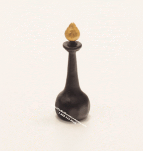 (image for) Miniature Black Potion Bottle for Dollhouses