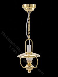 (image for) Miniature LED Hanging Oil Light with Wand for Dollhouse