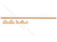 (image for) Miniature Herringbone Flooring Trim For Dollhouses (4 pieces)