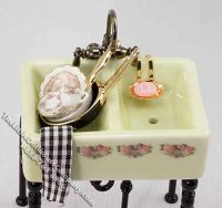(image for) Dollhouse Miniature Dressed Sink