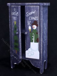 (image for) Miniature Christmas Wardrobe for Dollhouses - Blue