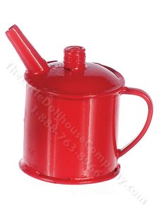 (image for) Miniature Red 5 Gallon Gas Can for Dollhouses