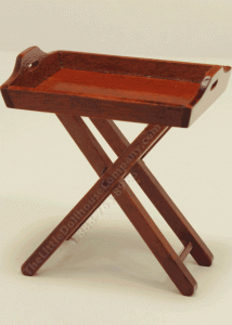 (image for) Miniature Wooden TV Tray with Handles