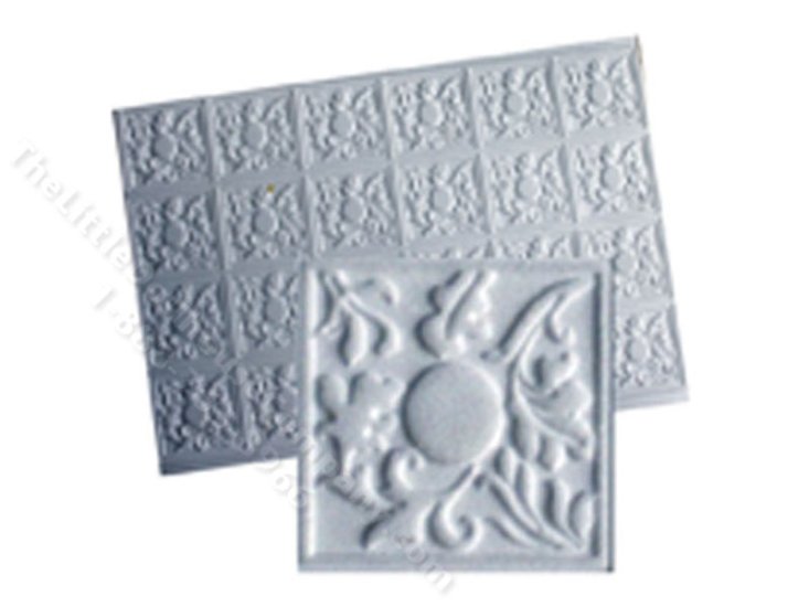(image for) 1/2" Miniature White 3D Ceiling For Dollhouses