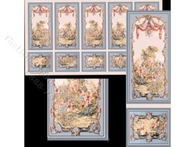 (image for) 1/2 Scale Wall Panel for Dollhouses