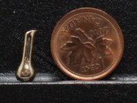 (image for) Miniature Gold Rosebud Vase by Don Henry