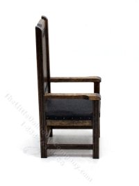 (image for) Miniature Medieval Chair for Dollhouses