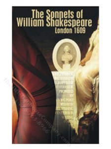 (image for) Miniature 'The Sonnets of William Shakespeare' for Dollhouses