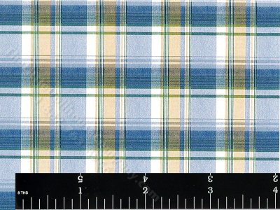 (image for) Blue Plaid Pattern Miniature Wallpaper for Dollhouses