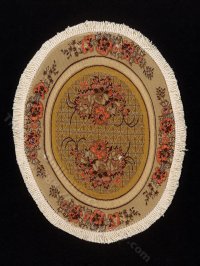 (image for) Miniature Oval Oriental Rug for Dollhouses