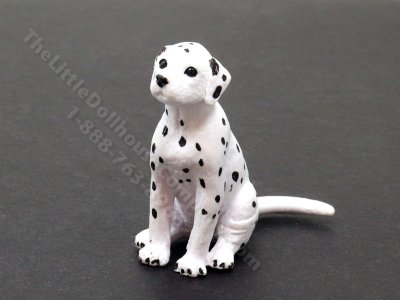 (image for) Miniature Dalmatian Puppy for Dollhouses