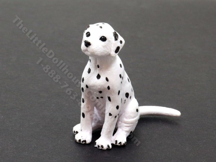 (image for) Miniature Dalmatian Puppy for Dollhouses