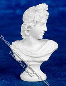 (image for) Miniature Apollo Bust for Dollhouses