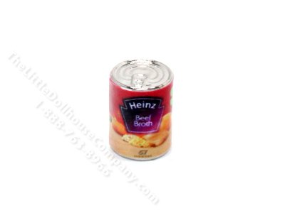 (image for) Dollhouse Scale Model Replica Can of Beef Broth