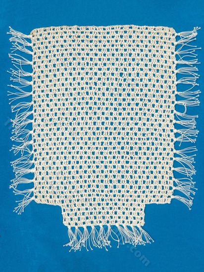 (image for) Miniature Hand Woven Lace Bedspread for Dollhouses