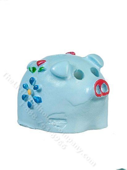 (image for) Miniature Blue Piggy Bank for Dollhouses