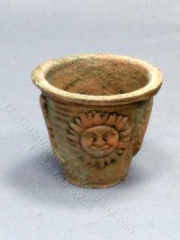 (image for) Miniature Sun and Moon Clay Pot for Dollhouses