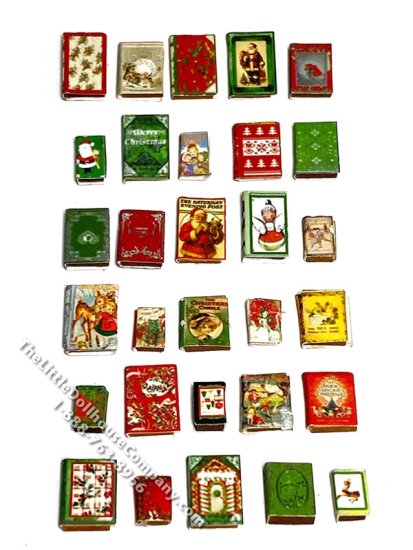 (image for) 1:48 Scale Miniature Christmas Jolly Books Kit