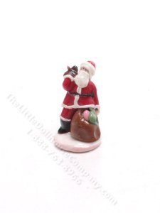 (image for) Miniature Handmade Santa Figurine for Dollhouses