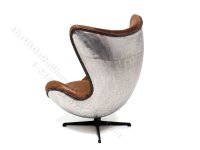 (image for) Miniature Carmel Leather Egg Chair by PRD Miniatures