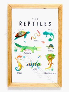 (image for) Miniature Reptiles Print for Dollhouses
