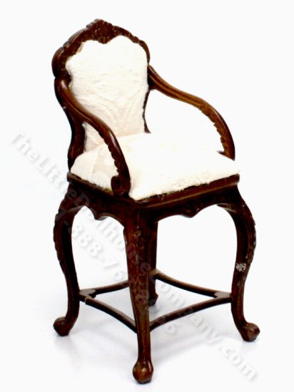 (image for) Miniature Upholstered Bar Stool for Dollhouses