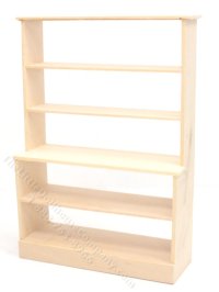(image for) Miniature Unfinished Store Shelf for Dollhouses