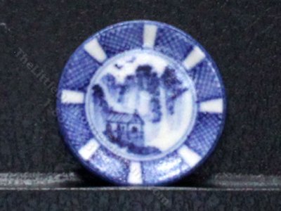 (image for) Vintage Handmade Miniature Clay Plate by J Clark