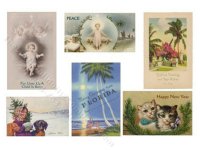 (image for) Miniature Christmas Cards for Dollhouses (6pcs)