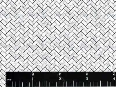(image for) Miniature Herringbone Marble Wallpaper/Flooring for Dollhouses