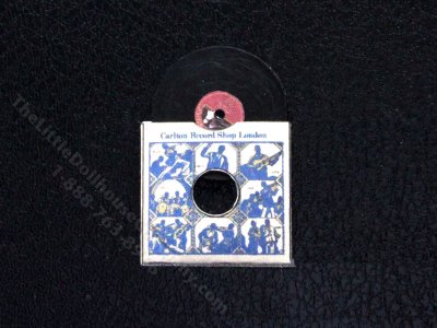 (image for) Miniature "Carlton Records" Vinyl Record for Dollhouses