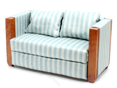 (image for) Miniature Art Deco Sofa for Dollhouses