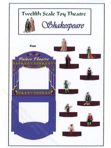 (image for) Miniature Toy Shakespeare Pantomime Theatre Kit for Dollhouses