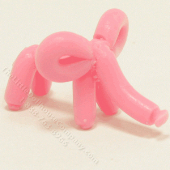 (image for) Miniature Decorative Polymer Pink Balloon Elephant