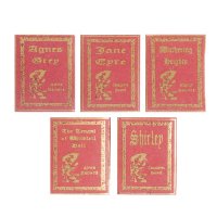 (image for) Miniature Reproduction Books by Bronte Sisters for Dollhouses