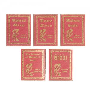(image for) Miniature Reproduction Books by Bronte Sisters for Dollhouses