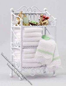(image for) Powder Room Towel Storage Rack