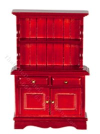 (image for) Miniature Mahogany Bookcase for Dollhouses
