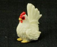 (image for) Dollhouse Scale Model White Chicken
